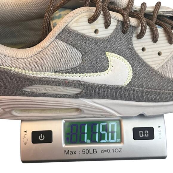 NIKE AIR MAX 90 Sneakers Men’s 11.5 Premium Recycled Canvas Pack Athletic Shoes - Picture 8 of 8